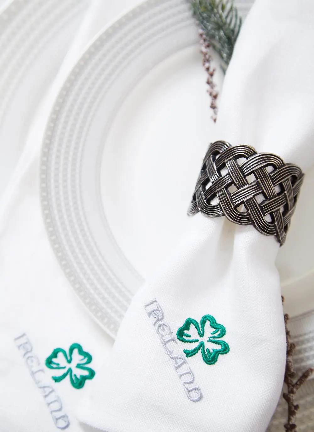 Celtic Knot Napkin Rings Set of 4 Blarney
